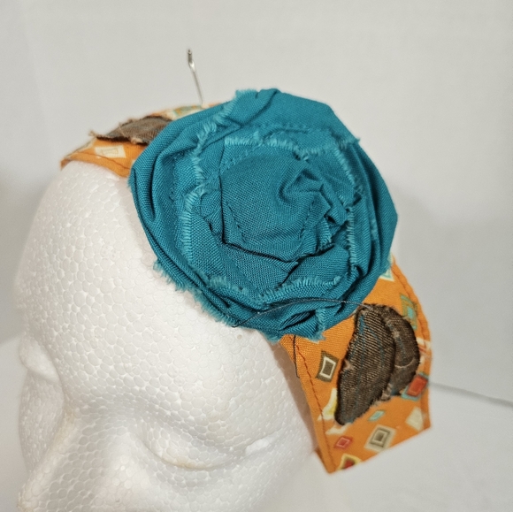 Vintage Pattern cloth headbands. Set of 2 EUC. - Picture 6 of 11